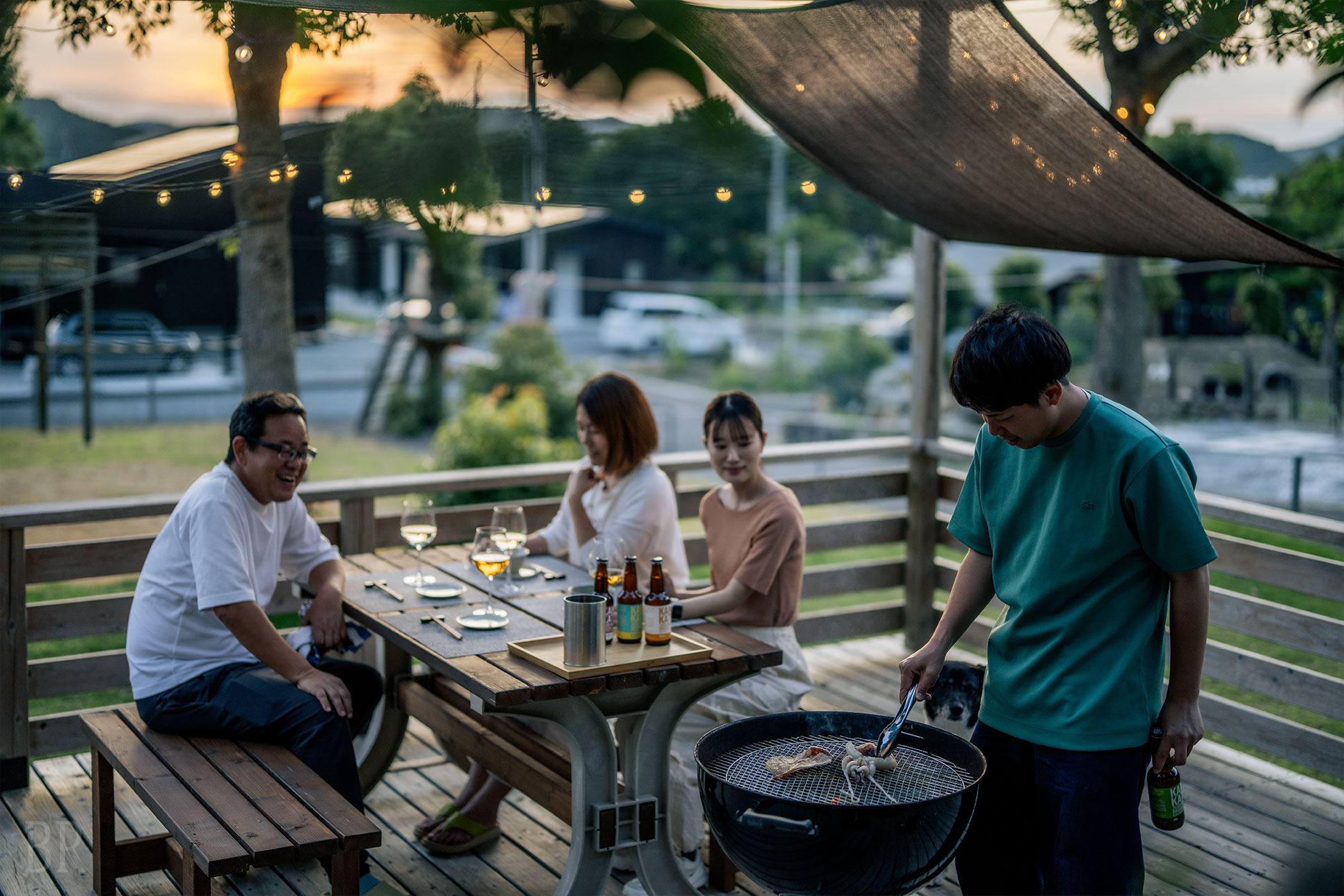 プライベートな空間を愛犬と家族で楽しむ